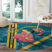 Bahamas Christmas Round Carpet Merry Mingo Tropical Vibes - Wonder Print Shop