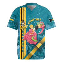 Bahamas Christmas Rugby Jersey Merry Mingo Tropical Vibes - Wonder Print Shop