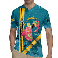 Bahamas Christmas Rugby Jersey Merry Mingo Tropical Vibes - Wonder Print Shop
