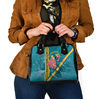 Bahamas Christmas Shoulder Handbag Merry Mingo Tropical Vibes - Wonder Print Shop