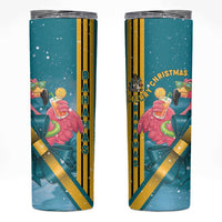 Bahamas Christmas Skinny Tumbler Merry Mingo Tropical Vibes - Wonder Print Shop