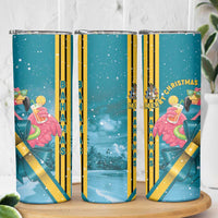 Bahamas Christmas Skinny Tumbler Merry Mingo Tropical Vibes - Wonder Print Shop