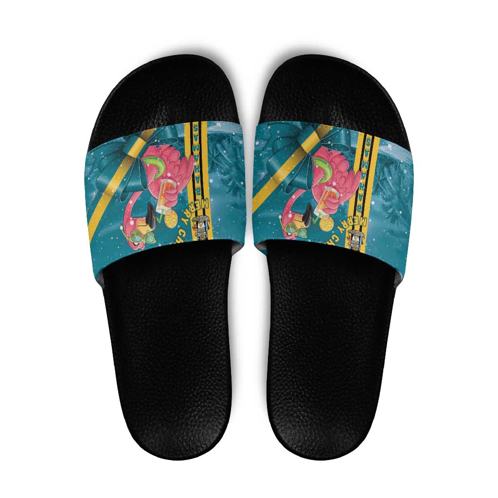 Bahamas Christmas Slide Sandals Merry Mingo Tropical Vibes - Wonder Print Shop