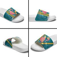 Bahamas Christmas Slide Sandals Merry Mingo Tropical Vibes - Wonder Print Shop