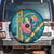 Bahamas Christmas Spare Tire Cover Merry Mingo Tropical Vibes - Wonder Print Shop