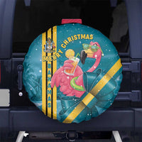 Bahamas Christmas Spare Tire Cover Merry Mingo Tropical Vibes - Wonder Print Shop