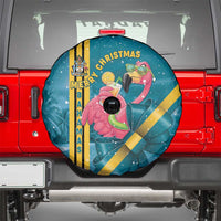 Bahamas Christmas Spare Tire Cover Merry Mingo Tropical Vibes - Wonder Print Shop