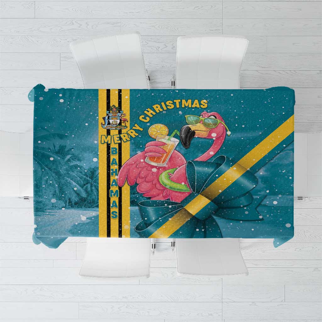 Bahamas Christmas Tablecloth Merry Mingo Tropical Vibes - Wonder Print Shop