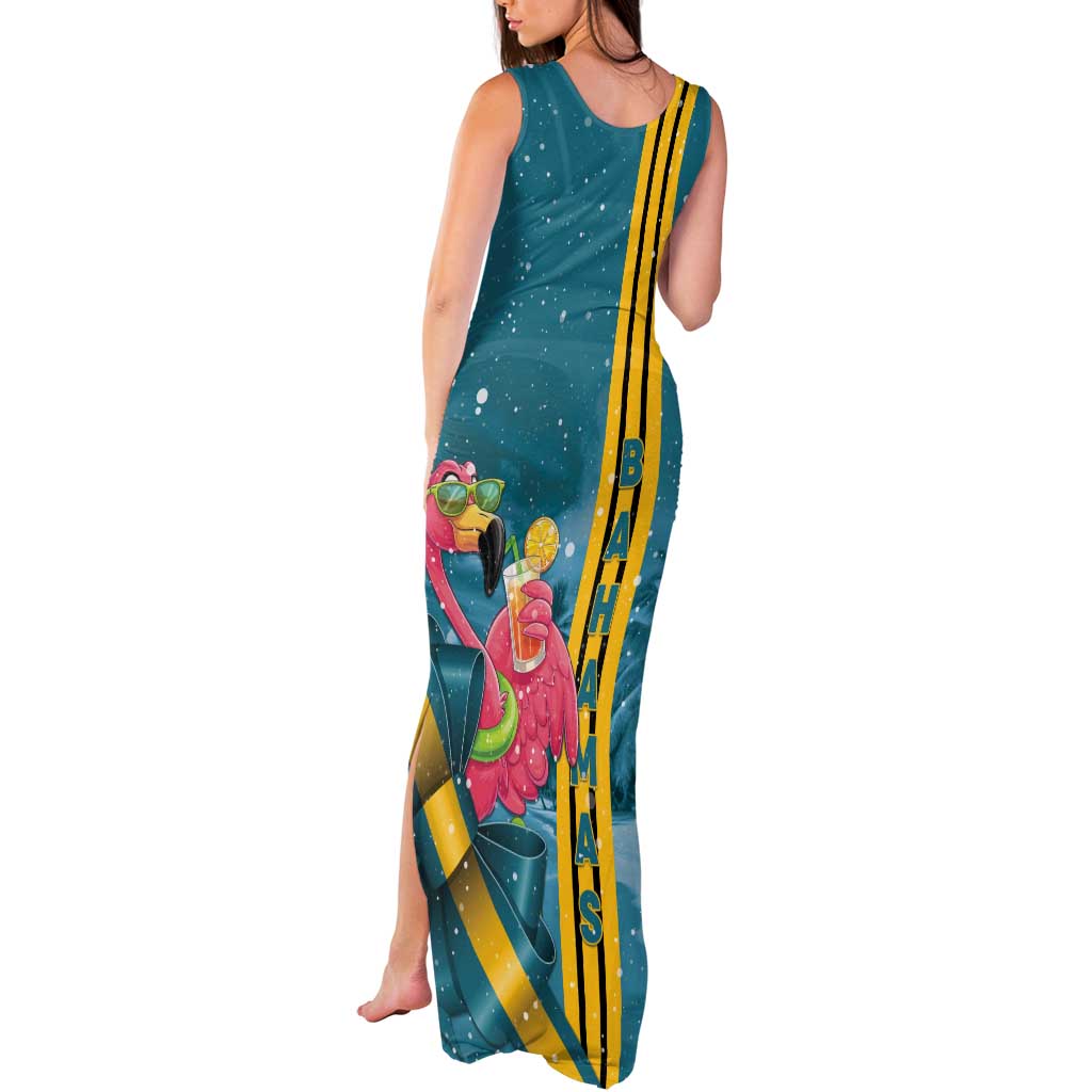 Bahamas Christmas Tank Maxi Dress Merry Mingo Tropical Vibes - Wonder Print Shop
