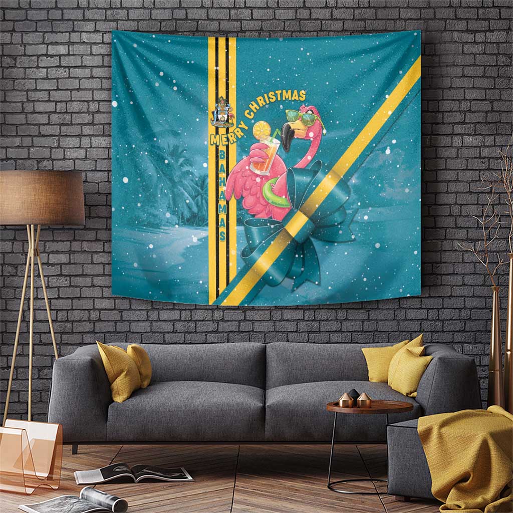Bahamas Christmas Tapestry Merry Mingo Tropical Vibes - Wonder Print Shop