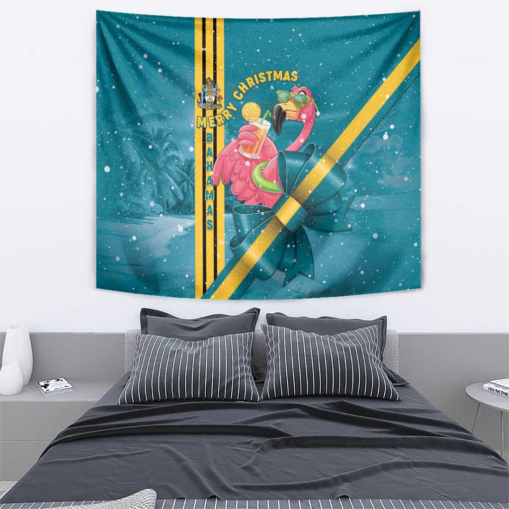 Bahamas Christmas Tapestry Merry Mingo Tropical Vibes - Wonder Print Shop
