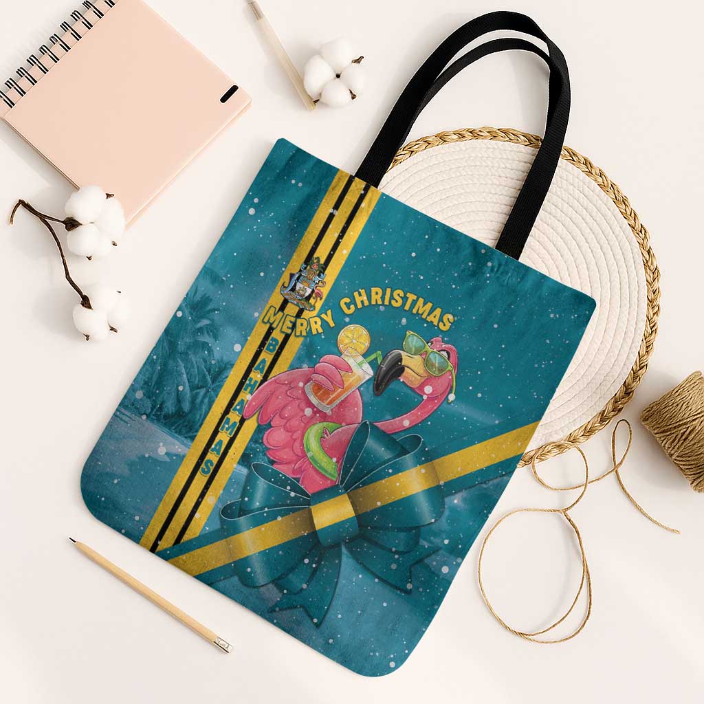 Bahamas Christmas Tote Bag Merry Mingo Tropical Vibes - Wonder Print Shop