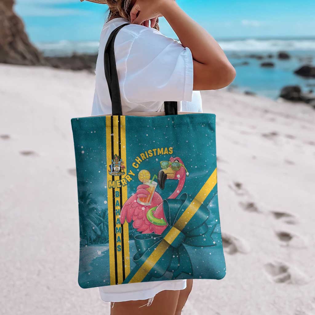 Bahamas Christmas Tote Bag Merry Mingo Tropical Vibes - Wonder Print Shop