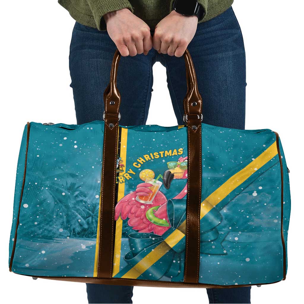 Bahamas Christmas Travel Bag Merry Mingo Tropical Vibes - Wonder Print Shop