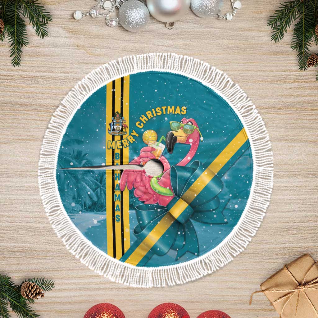 Bahamas Christmas Tree Skirt Merry Mingo Tropical Vibes - Wonder Print Shop