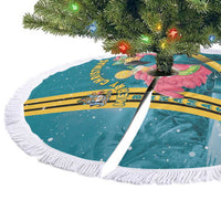 Bahamas Christmas Tree Skirt Merry Mingo Tropical Vibes - Wonder Print Shop