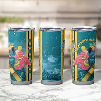 Bahamas Christmas Tumbler Cup Merry Mingo Tropical Vibes - Wonder Print Shop