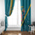 Bahamas Christmas Window Curtain Merry Mingo Tropical Vibes - Wonder Print Shop