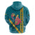 Bahamas Christmas Zip Hoodie Merry Mingo Tropical Vibes - Wonder Print Shop