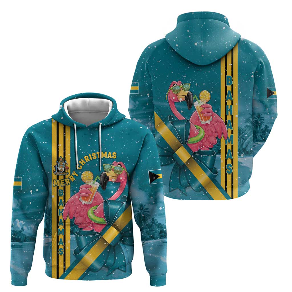 Bahamas Christmas Zip Hoodie Merry Mingo Tropical Vibes - Wonder Print Shop