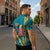 Bahamas Christmas Zipper Polo Shirt Merry Mingo Tropical Vibes - Wonder Print Shop