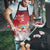 Bermuda Christmas Apron Coquette Bow Xmas Vibe - Wonder Print Shop
