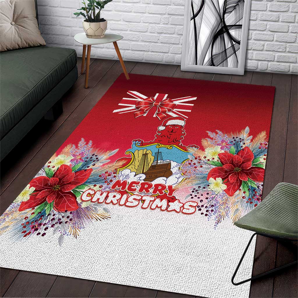 Bermuda Christmas Area Rug Coquette Bow Xmas Vibe - Wonder Print Shop