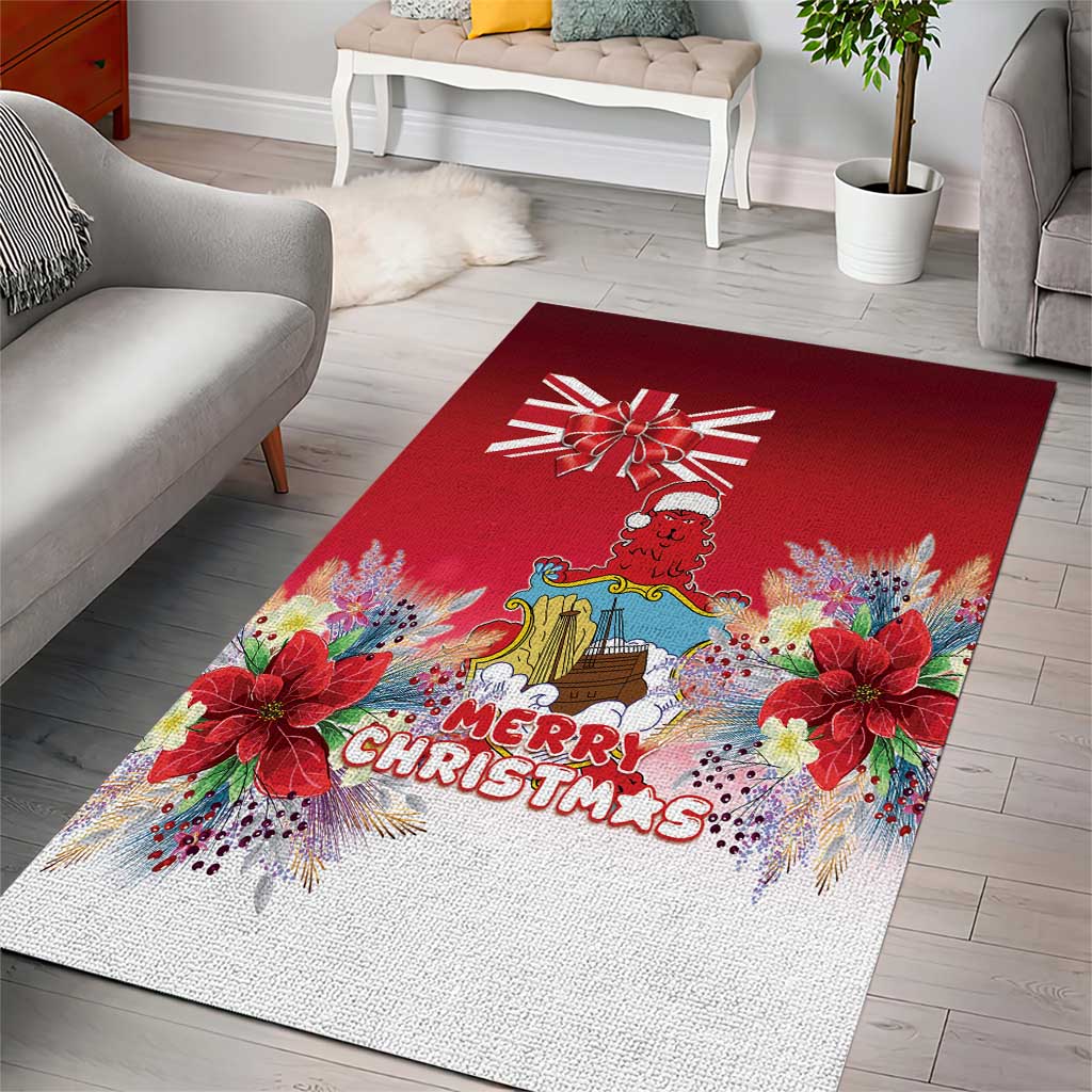 Bermuda Christmas Area Rug Coquette Bow Xmas Vibe - Wonder Print Shop