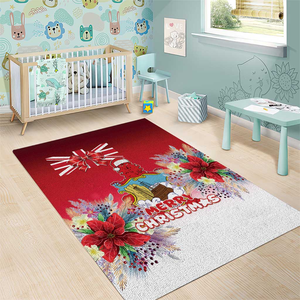 Bermuda Christmas Area Rug Coquette Bow Xmas Vibe - Wonder Print Shop