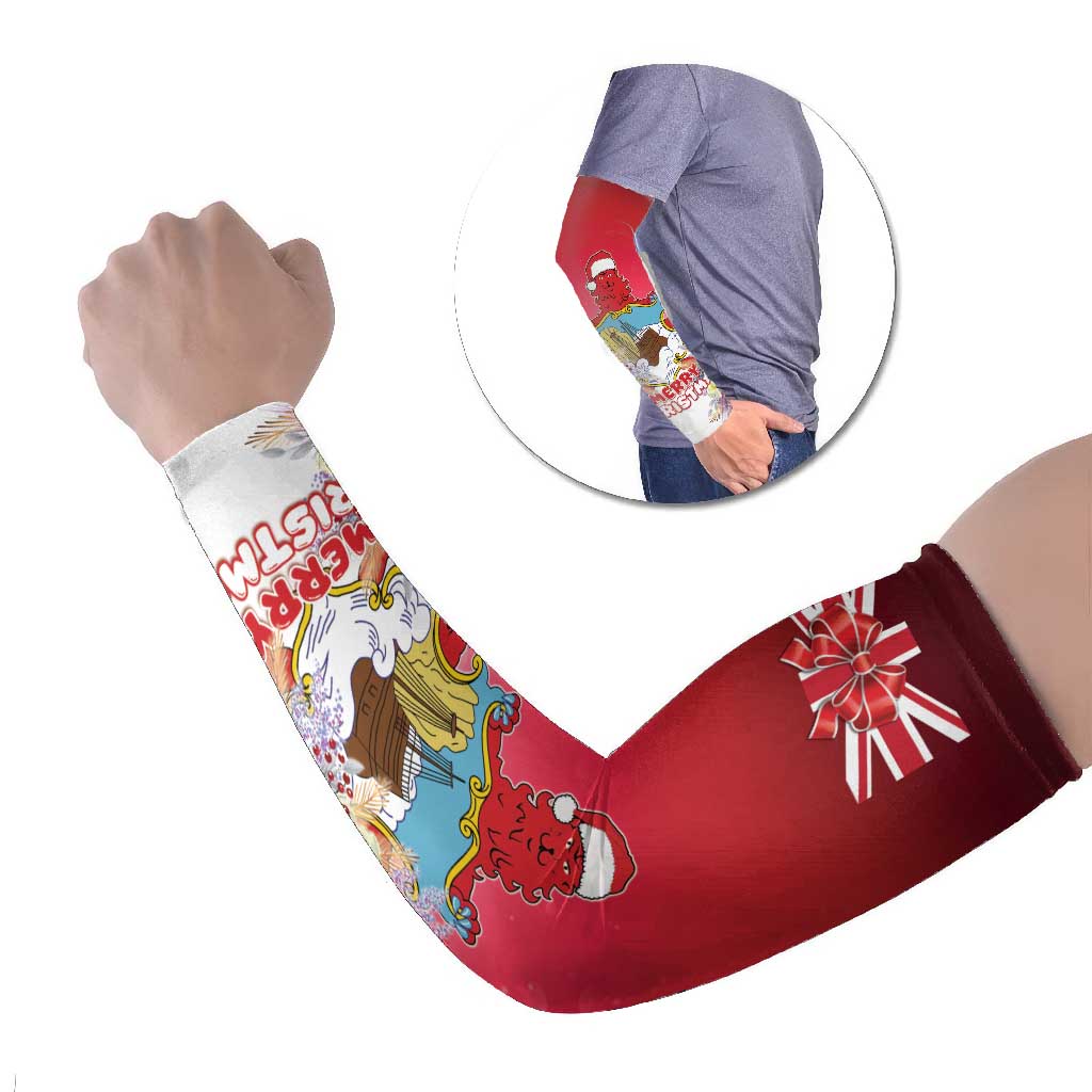 Bermuda Christmas Arm Sleeves Coquette Bow Xmas Vibe - Wonder Print Shop