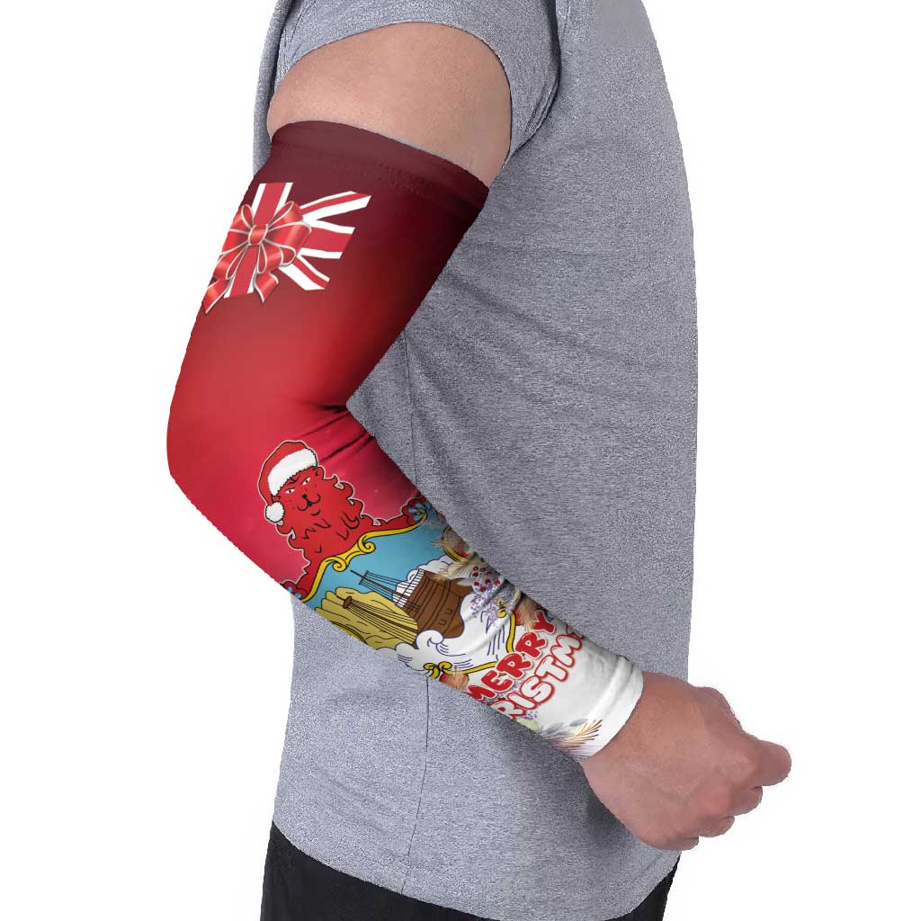 Bermuda Christmas Arm Sleeves Coquette Bow Xmas Vibe - Wonder Print Shop
