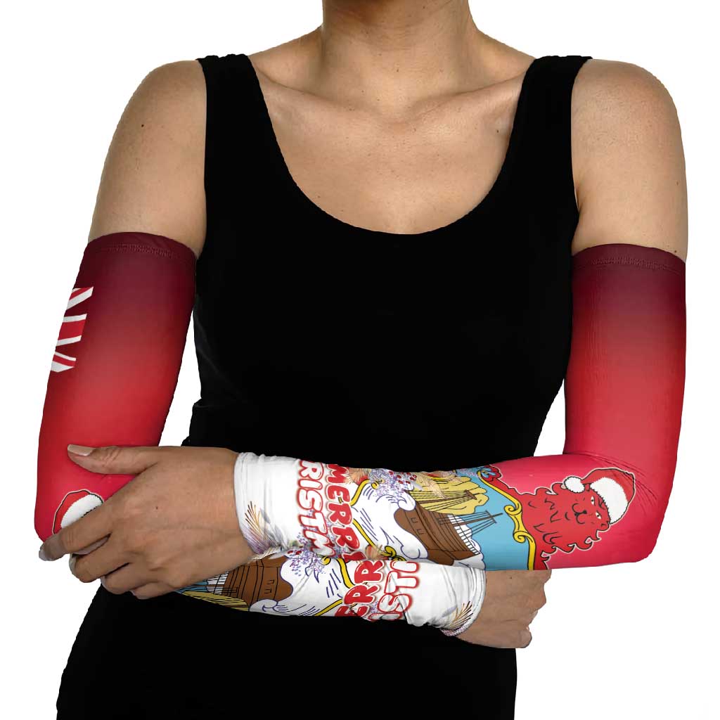 Bermuda Christmas Arm Sleeves Coquette Bow Xmas Vibe - Wonder Print Shop