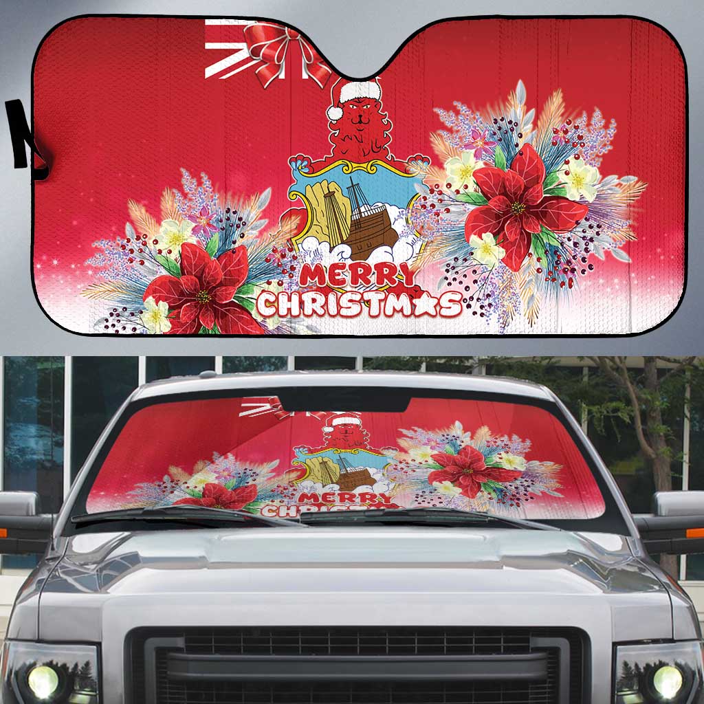 Bermuda Christmas Auto Sun Shade Coquette Bow Xmas Vibe - Wonder Print Shop