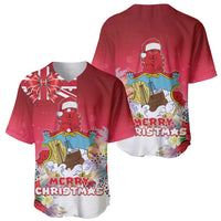 Bermuda Christmas Baseball Jersey Coquette Bow Xmas Vibe - Wonder Print Shop