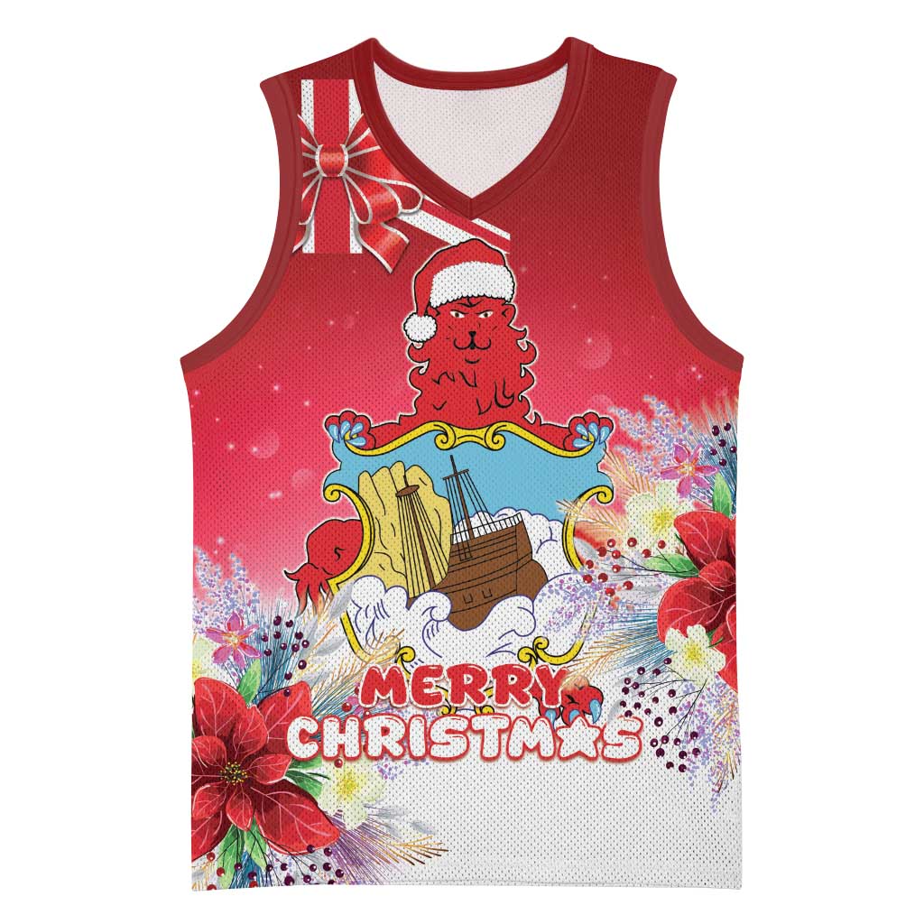 Bermuda Christmas Basketball Jersey Coquette Bow Xmas Vibe - Wonder Print Shop