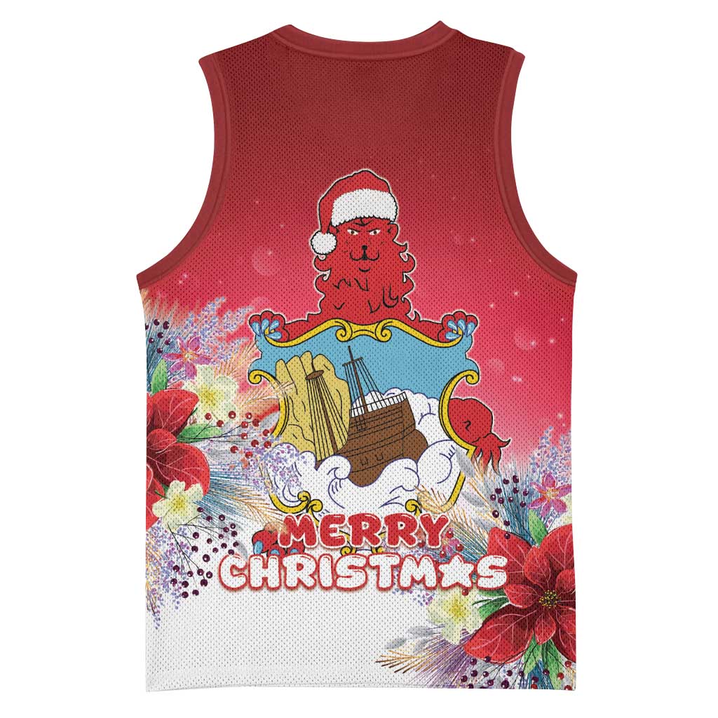 Bermuda Christmas Basketball Jersey Coquette Bow Xmas Vibe - Wonder Print Shop