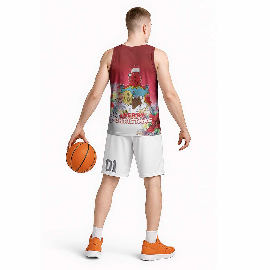 Bermuda Christmas Basketball Jersey Coquette Bow Xmas Vibe - Wonder Print Shop