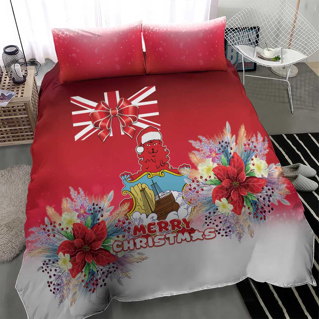 Bermuda Christmas Bedding Set Coquette Bow Xmas Vibe - Wonder Print Shop
