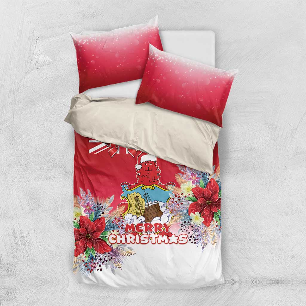Bermuda Christmas Bedding Set Coquette Bow Xmas Vibe - Wonder Print Shop