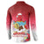 Bermuda Christmas Button Sweatshirt Coquette Bow Xmas Vibe - Wonder Print Shop