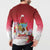 Bermuda Christmas Button Sweatshirt Coquette Bow Xmas Vibe - Wonder Print Shop