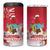 Bermuda Christmas 4 in 1 Can Cooler Tumbler Coquette Bow Xmas Vibe - Wonder Print Shop