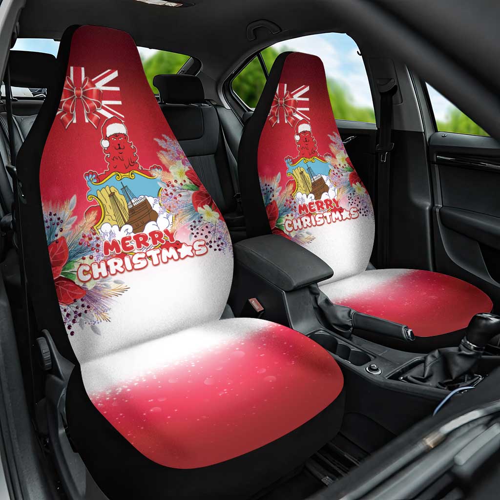 Bermuda Christmas Car Seat Cover Coquette Bow Xmas Vibe - Wonder Print Shop