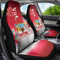 Bermuda Christmas Car Seat Cover Coquette Bow Xmas Vibe - Wonder Print Shop