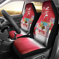 Bermuda Christmas Car Seat Cover Coquette Bow Xmas Vibe - Wonder Print Shop