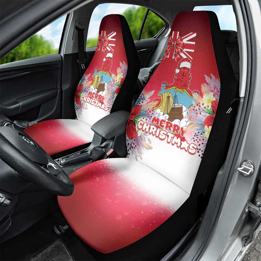 Bermuda Christmas Car Seat Cover Coquette Bow Xmas Vibe - Wonder Print Shop