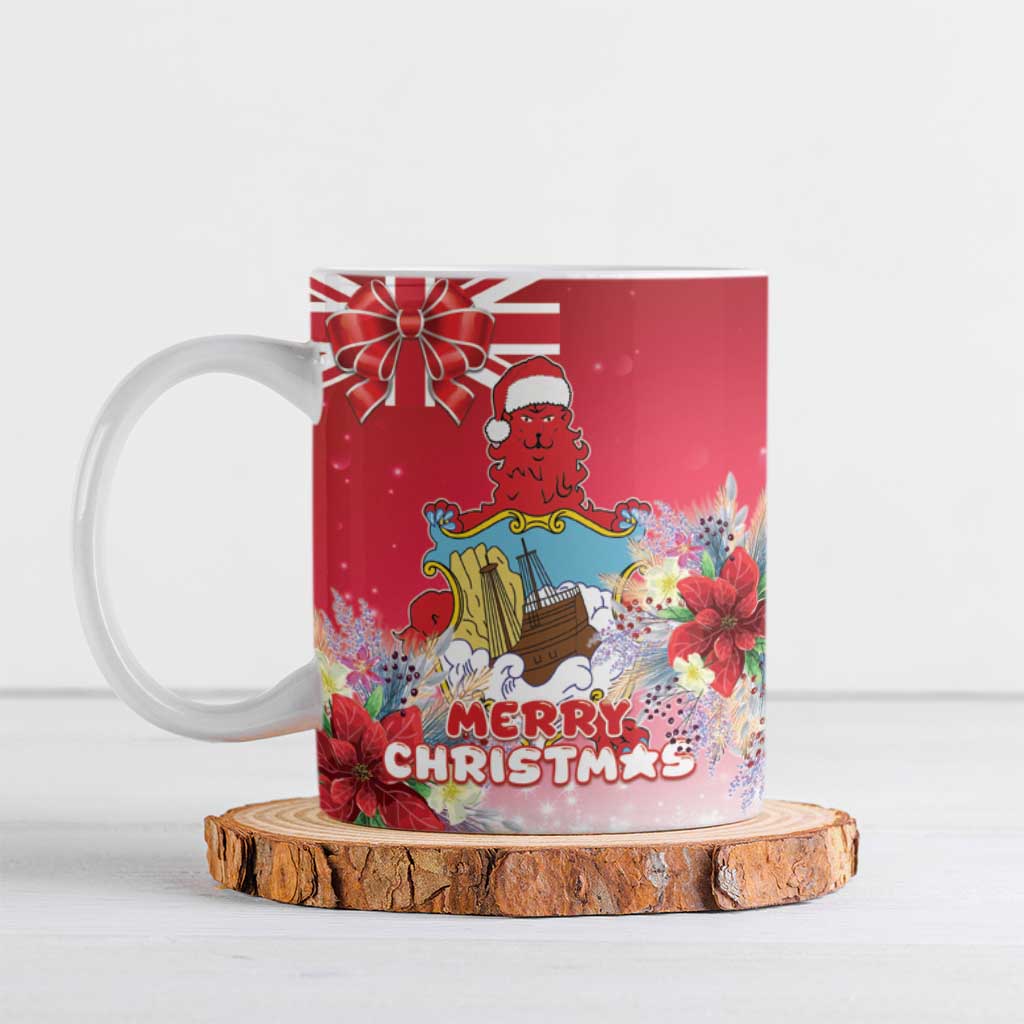 Bermuda Christmas Ceramic Mug Coquette Bow Xmas Vibe - Wonder Print Shop