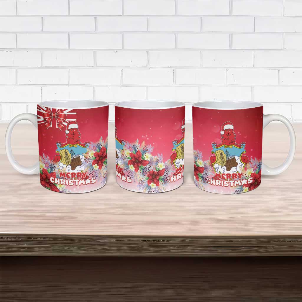 Bermuda Christmas Ceramic Mug Coquette Bow Xmas Vibe - Wonder Print Shop