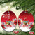 Bermuda Christmas Ceramic Ornament Coquette Bow Xmas Vibe - Wonder Print Shop