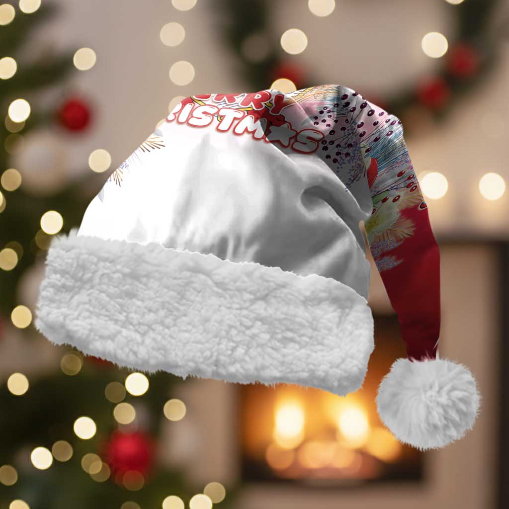 Bermuda Christmas Santa Hat Coquette Bow Xmas Vibe - Wonder Print Shop